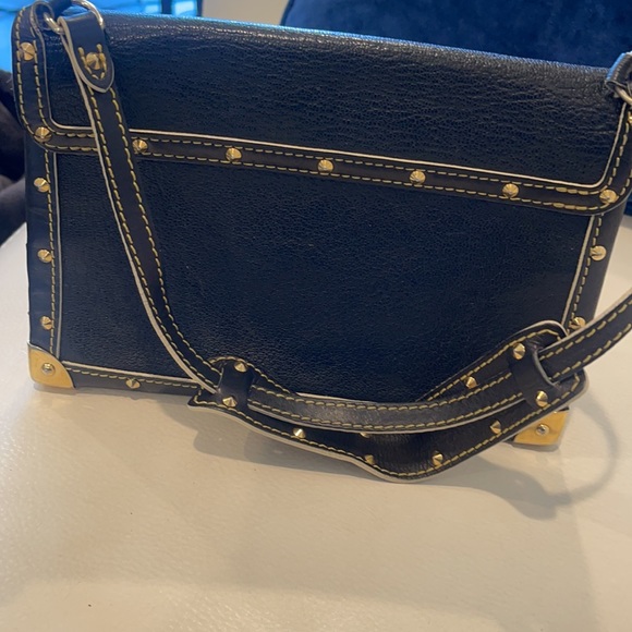 Gently preowned , vintage black  Le Talentuteux mini bag with gold studs . - Picture 3 of 3
